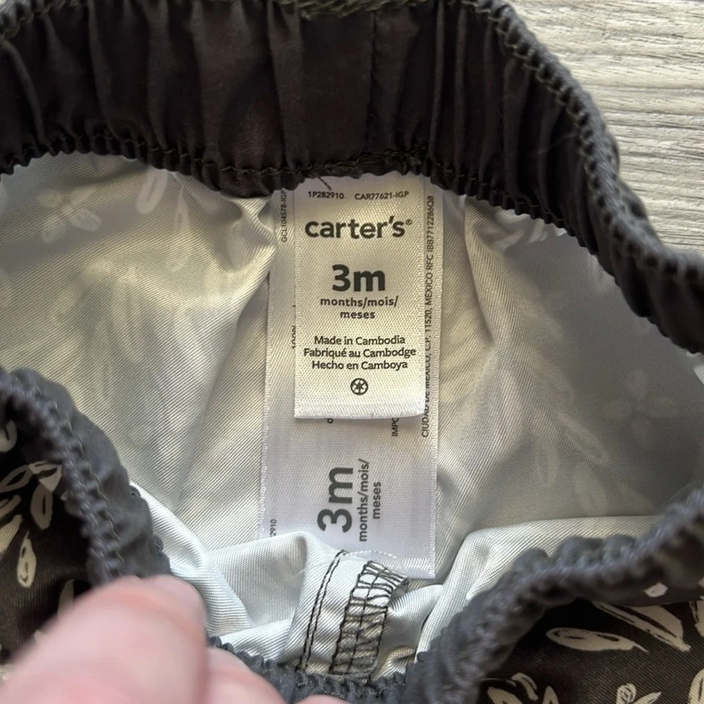 Carters Baby Boho Leaf Shorts Size 3M